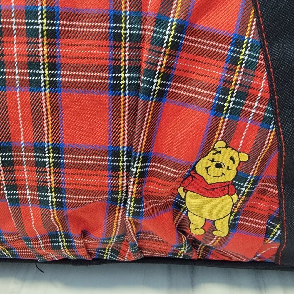 Vintage Disney Winnie the Pooh Plaid Travel Shoulder Bag - Picture 11 of 15